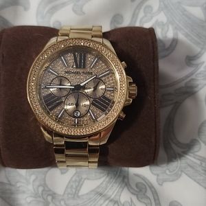 Micheal kors watch with rhinestones